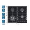 Варочна поверхня PRIME Technics PGH 50043 FGBC - Зображення 1