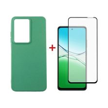 Чехол для мобильного телефона Dengos Oppo A5 4G Case Soft + Glass (Mint) (DG-KM-155)