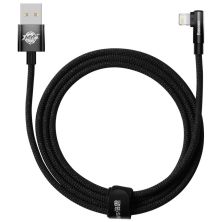 Дата кабель USB 2.0 AM to Lightning 2.0m 2.4A 90° corner black Baseus (CAVP000101) Дата кабель USB 2.0 AM to Lightning 2.0m 2.4A 90° corner black Baseus (CAVP000101)