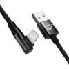 Дата кабель USB 2.0 AM to Lightning 2.0m 2.4A 90° corner black Baseus (CAVP000101) - Изображение 2