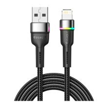 Дата кабель USB 2.0 AM to Lightning 2.0m 2.4A LED black Essager (EXCL-XCDA01) Дата кабель USB 2.0 AM to Lightning 2.0m 2.4A LED black Essager (EXCL-XCDA01)