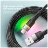 Дата кабель USB 2.0 AM to Lightning 2.0m 2.4A LED black Essager (EXCL-XCDA01) - Изображение 2