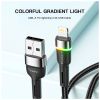 Дата кабель USB 2.0 AM to Lightning 2.0m 2.4A LED black Essager (EXCL-XCDA01) - Изображение 3