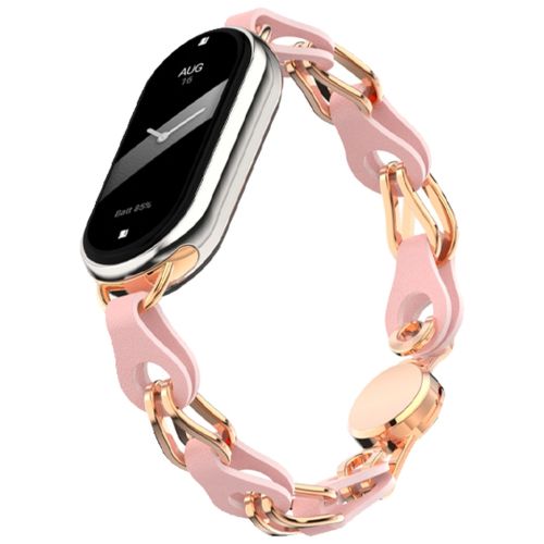 Ремешок для фитнес браслета Armorstandart Chain Wristband для Xiaomi Smart Band 10/9/8 Pink (ARM86888)