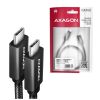Дата кабель USB-C to USB-C 2.0m USB 3.2 Gen 2 PD 100W 5A 4K black AXAGON (BUCM32-CM20AB) - Зображення 1