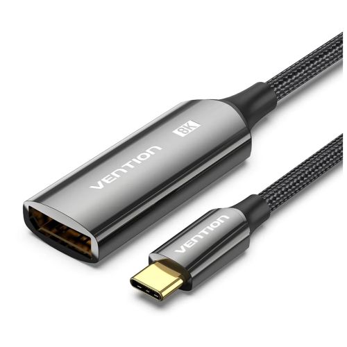 Кабель мультимедийный USB-C to DisplayPort M 0.25m 8K black Vention (CRGBC)