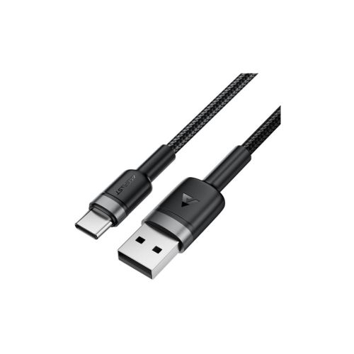 Дата кабель USB 2.0 AM to USB-C 1.2m 60W black Acefast (6974316285144)