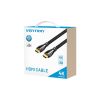 Кабель мультимедийный HDMI M to HDMI M 15.0m V2.0 4K60Hz braided zinc alloy black Vention (ALMBN) - Изображение 2