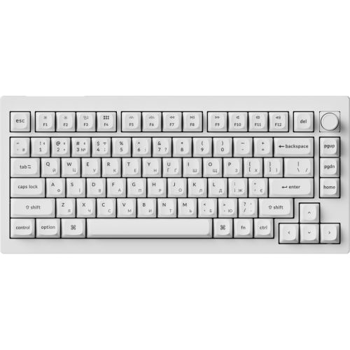 Клавиатура Keychron V1 Ultra Keychron Red Switch RGB UA White (V1U-F1-UA)