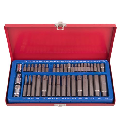 Набір біт Alloid шестигранних, SPLINE, TORX, 41шт. (НБ-3841)