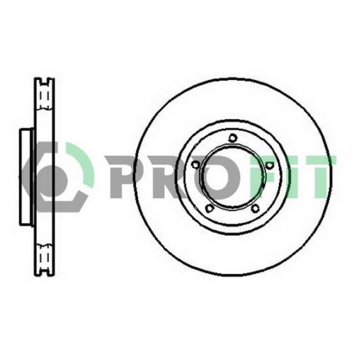 Гальмівний диск Profit 5010-0848