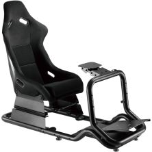 Кресло игровое OfficePro RS167 з кокпітом кріплення для керма та педалей Black (RS167)