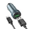 Зарядний пристрій HOCO Z49A Level USB Metal Gray (6931474795731) - Зображення 3