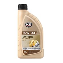 Трансмісійна олива K2 Synthetic Gear Oil GL-5 75W-90 1 л (O5561E)