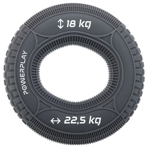 Еспандер PowerPlay PP-4330 Hand Grip Loops Medium 18-22,5 кг Сірий (PP_4330_Grey_(18-22.5kg))