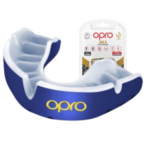 Капа Opro Gold Blue/Pearl (102504002) (Gold_Blue/Pearl)