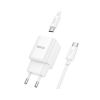 Зарядное устройство HOCO C147A Charm 1xUSB-C PD20W + 1xUSB QC3.0 + cable USB-C to USB-C White (6942007630290) - Изображение 3