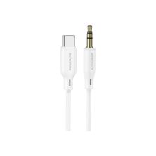 Кабель мультимедійний USB-C to 3.5mm M 1.0m BL18 white BOROFONE (6941991101076) Кабель мультимедійний USB-C to 3.5mm M 1.0m BL18 white BOROFONE (6941991101076)