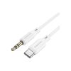 Кабель мультимедійний USB-C to 3.5mm M 1.0m BL18 white BOROFONE (6941991101076) - Зображення 2