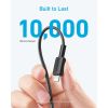 Дата кабель USB-C to Lightning 1.8m nylon 322 black Anker (A81B6G11) - Изображение 3