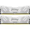 Модуль пам'яті для комп'ютера DDR5 48GB (2x24GB) 8000 MHz Renegade White/Silver Kingston Fury (ex.HyperX) (KF580C38RWK2-48) - Зображення 2