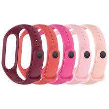 Ремінець до фітнес браслета Armorstandart комплект 5шт Xiaomi Mi Band 7/6/5 New Style Pink Punch (ARM75066)