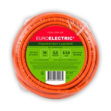 Мережевий подовжувач EUROELECTRIC ПВС 2x1 без заземлення 1 гн. помаранчевий 20м (ES2X1-20M-OR)