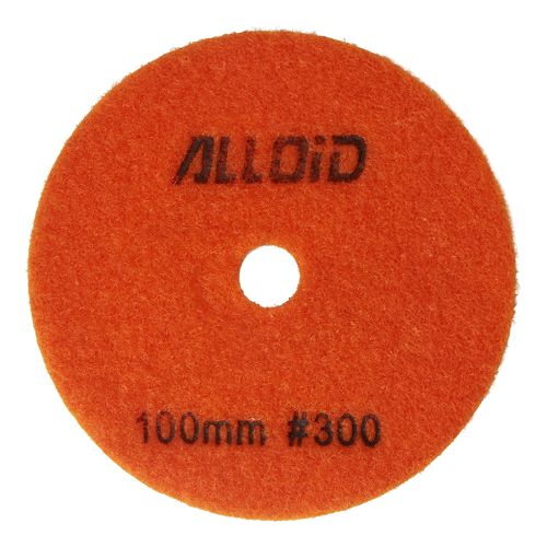 Круг зачистной Alloid Pro, алмазный, шлифовальный, на липучке, 100мм, зерно 300 (DD-63287)