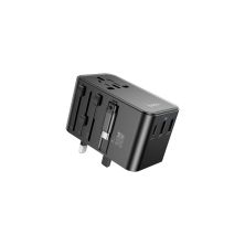 Мережевий фільтр живлення HOCO AC18A 1 роз, 2 USB, USB-C, 35W, 1,5м, Black (AC18AB)