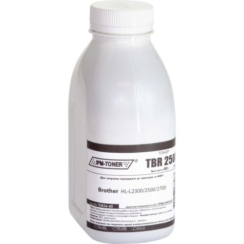 Тонер Brother HL-L2300/2500/2700, 40г Black IPM (TDB34-40)