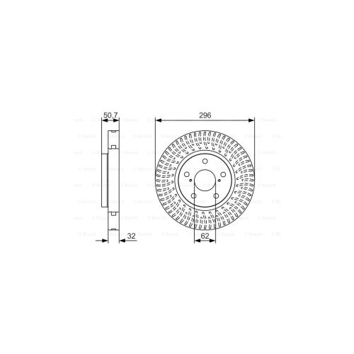 Тормозной диск Bosch 0 986 479 T37