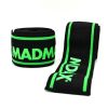 Бинт для спорта MadMax MFA-299 для колін Non slide slip knee wraps 2.0m Black/Green (MFA-299-U) - Изображение 2