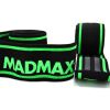 Бинт для спорта MadMax MFA-299 для колін Non slide slip knee wraps 2.0m Black/Green (MFA-299-U) - Изображение 3