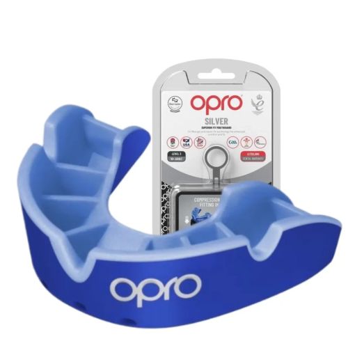 Капа Opro Silver доросла Dark Blue/Blue 102502002 (Silver_Blue)