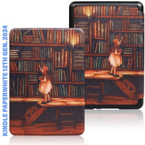 Чохол до електронної книги BeCover Smart Case Amazon Kindle Paperwhite 12th Gen. 2024 7 Library Girl (712856)