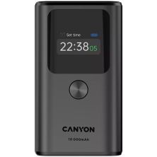 Батарея универсальная Canyon 10000mAh OnPower 130 TFT PD/30W Dark Grey (CNS-CPB130DG)