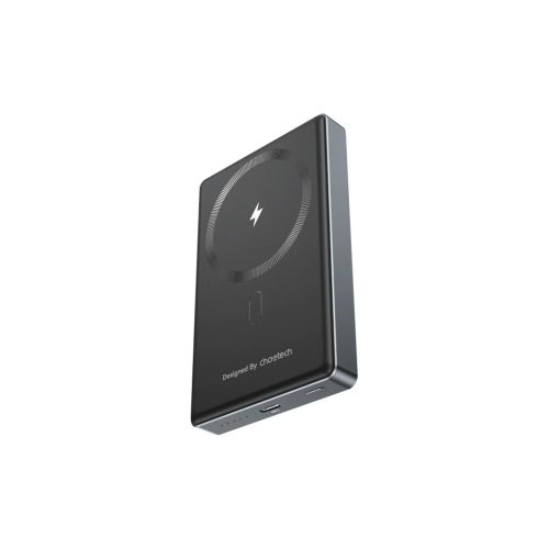 Батарея универсальная Choetech Magnetic Wireless 10000mAh 20W, PD, Qi-15W, USB-C In/Out, Ultra-thin, Black (B739-CCBK)