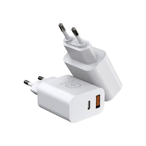 Зарядное устройство WUW C172 1xUSB-C PD20W + 1xUSB QC3.0 18W White (с172W)