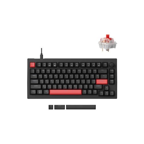 Клавиатура Lemokey Keychron X4 Red LED USB Black (X4-A1-UA)