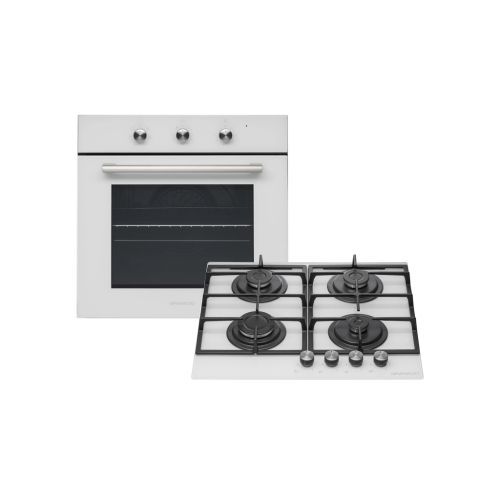 Комплект встраиваемой техники GRANADO GEO 62-0200 white + GGH 62-104 white glass