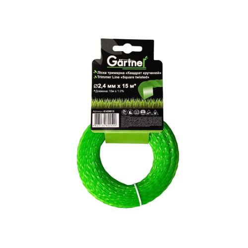 Жилка косильная Gartner Квадрат крученый 2,4 мм × 15 м (41424015)