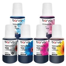 Чернила Barva Epson 108 6x140 мл, BK/C/M/Y/LC/LM, special, OneKey (E108-140-MP)