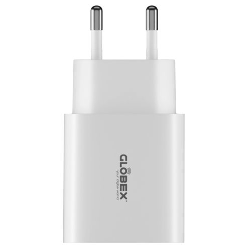 Зарядное устройство Globex 2xUSB 12W FastPower white (12WAC)