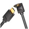 Кабель мультимедійний HDMI M to HDMI M 3.0m V2.0 4K60Hz 90° corner black Vention (AARBI) - Зображення 1