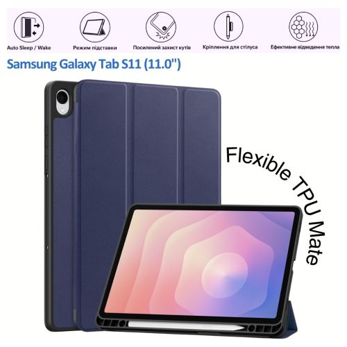 Чохол до планшета BeCover Flexible TPU Mate Samsung Galaxy Tab S11 (SM-X730/X736) 11.0 Deep Blue (715579)