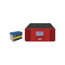 Источник бесперебойного питания SVC XL-1200 1200VA/1000W+LiFePO4 12.8V 100Ah (XL-1200+12.8V 100Ah)
