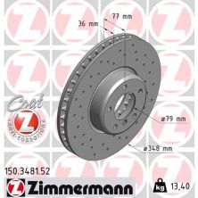 Тормозной диск ZIMMERMANN 150.3481.52