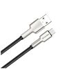 Дата кабель USB 2.0 AM to Micro 5P 1.0m head metal black ColorWay (CW-CBUM046-BK) - Зображення 1