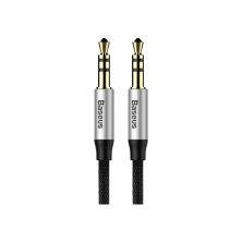 Кабель мультимедійний Jack 3.5mm Yiven M30 M/M 1.5m silver-black Baseus (CAM30-CS1) Кабель мультимедійний Jack 3.5mm Yiven M30 M/M 1.5m silver-black Baseus (CAM30-CS1)