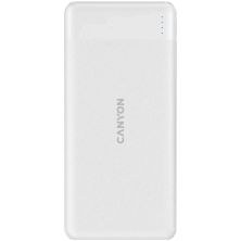 Батарея универсальная Canyon PB-109 10000 mAh PD/18W QC/3.0/20W White (CNE-CPB1009W)